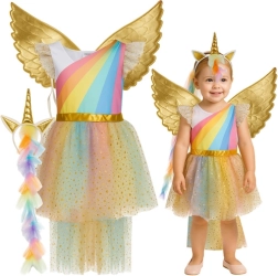 Einhorn-Kostüm für Kinder 110–116 cm Kruzzel