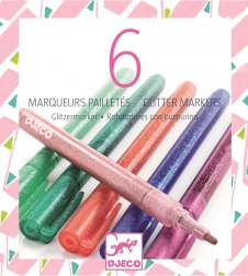 Glitzernde Pastellmarker Djeco