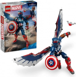 LEGO Marvel Figur des neuen Captain America zum Bauen 76296