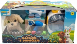 Interaktives Haustier mit Geräuschen und Bewegung mit Set Häuschen – Welpe STEPPOS