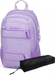 Schüler Rucksack und Etui OXY SPORT Violett