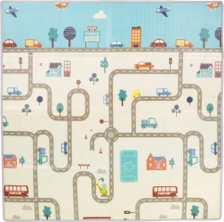Chipolino Spielmatte Stadt 142 × 142 cm