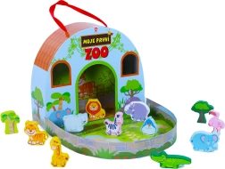 Meine Holz-Zoo-Spielwelt im Koffer