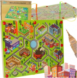 Holz-Magnetspiel Labyrinth Große Stadt für zwei Spieler