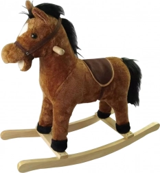 Braunes Schaukelpferd 71 × 28 × 65 cm