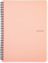 Spiralblock A4 Pastelini in Aprikosenfarbe