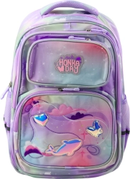 Pastellfarbiger Schulrucksack mit Brustgurt 20L