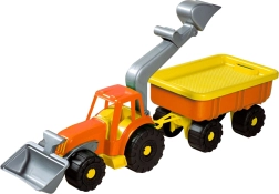 Androni Traktorbagger mit Anhänger Power Worker 58 cm – Orange