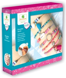 Schmuckherstellung: Heishi-Perlenarmbänder - Blau und Rosa