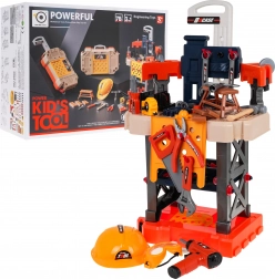 Kinder-Werkstatt 3-in-1 mit Koffer und Akku-Bohrschrauber, 78 Teile