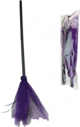 Kinderbesen 90 cm im Beutel mit Karte