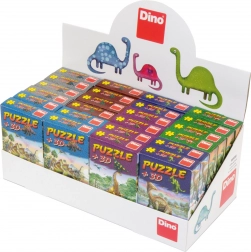 Puzzle mit Dinosauriern und Figur – 60 Teile