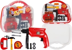 Kinder-Werkzeugset im Koffer mit Bohrmaschine und Schrauben