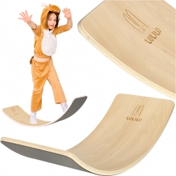 Holz-Balanceboard mit Filz Lulilo AJLO – Grau