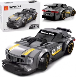 Technik-Bausatz Sportwagen silber 174 Teile mit Aufklebern