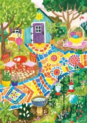 Puzzle Gartenmosaik 1000 Teile