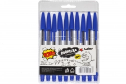 Einwegkugelschreiber TOTO - blaue Tinte, 10 Stk.