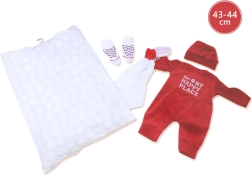 Kleidung für Puppe NEW BORN 43–44 cm – 3-teiliges Set mit Kissen und Schmusetuch