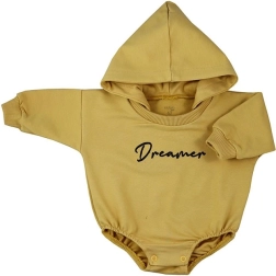 Baby-Jogging-Body mit Kapuze Koala Dreamer senfgelb