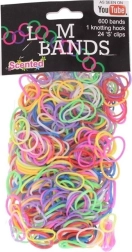 Duftende Loom-Gummibänder – kreatives Set 600 Stk.