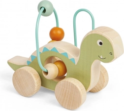 Diplodokus auf Rädern mit einem Perlenlabyrinth