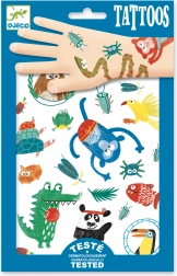 Temporäre Tattoos mit Dschungel-Tiermotiven – DJECO
