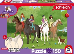 Schmidt Puzzle Schleich Ausflug in die Natur 150 Teile + Figur