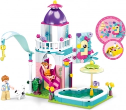 Sluban Häuschen mit Rutsche in den Pool