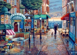 Puzzle Regenspaziergang am Tag, 500 Teile