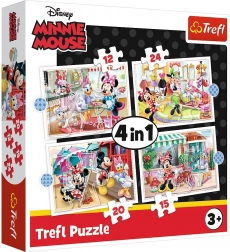 Puzzle 4v1 Minnie mit Freunden