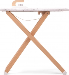 Holz-Kinderbügelbrett und Bügeleisen