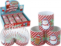 Ikonische rot-weiße Feder mit festlichem Motiv 6 cm