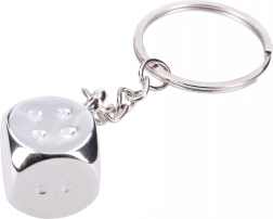 Würfelförmiger Schlüsselanhänger