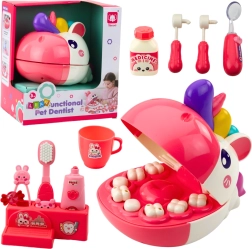 Einhorn Zahnarzt - Kinder Zahnärztliche Set Rosa