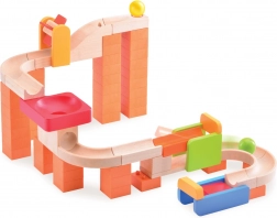 Wonderworld Holz-Kugelbahn TRIX Karussell und Wirbel