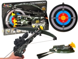 Kinderarmbrust mit Laserzielgerät und Zielscheibe