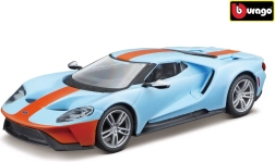 Metallmodell Bburago Ford GT 2019 1:32 hellblau/orange