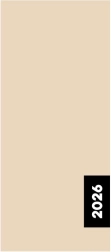 Monatskalender Beige 2026