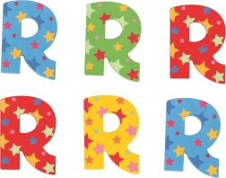 Holzbuchstabe Sternchen R Bigjigs Toys