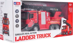 RC-Feuerwehrauto mit ausfahrbarer Leiter und Wassernebel 2,4 GHz