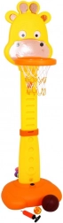 Sport-Set Giraffe 4-in-1 für Kinder 3+ – Basketball, Ringe, Pfeile mit Saugnäpfen und Größenskala