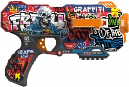 manuelle Pistole Fast Pioneer mit 12 Schaumstoffgeschossen