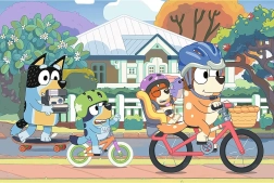 Puzzle Bluey Fröhlicher Tag 100 Teile