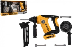 Kinder-Schlagbohrmaschine mit Zubehör und Batterien