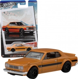 Hot Wheels Nissan Skyline 1971 HT 2000 GT‑R 1:64 orangefarbenes Auto 7 cm
