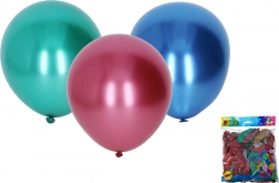 Aufblasbarer chromfarbener Ballon 25 cm