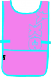 Poncho-Schürze Oxy Pink zum Kreativsein