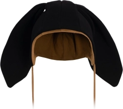 Baby-Baumwollmütze mit Öhrchen New Baby Favorite schwarz 6–9 Monate