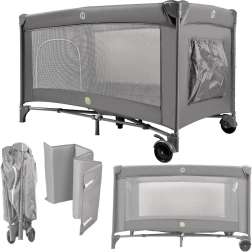Zusammenklappbares Reise-Kinderbett mit Matratze 60 × 120 cm