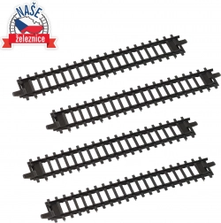 Gerade Schienen für Kinderzüge – Set mit 4 Stück